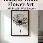 Black And White Flower