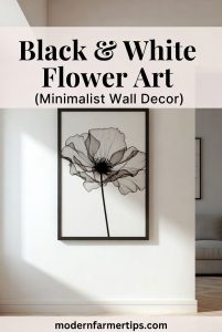 Black And White Flower