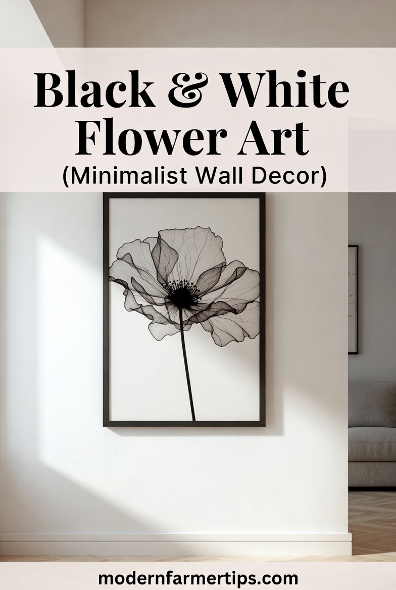 Black And White Flower